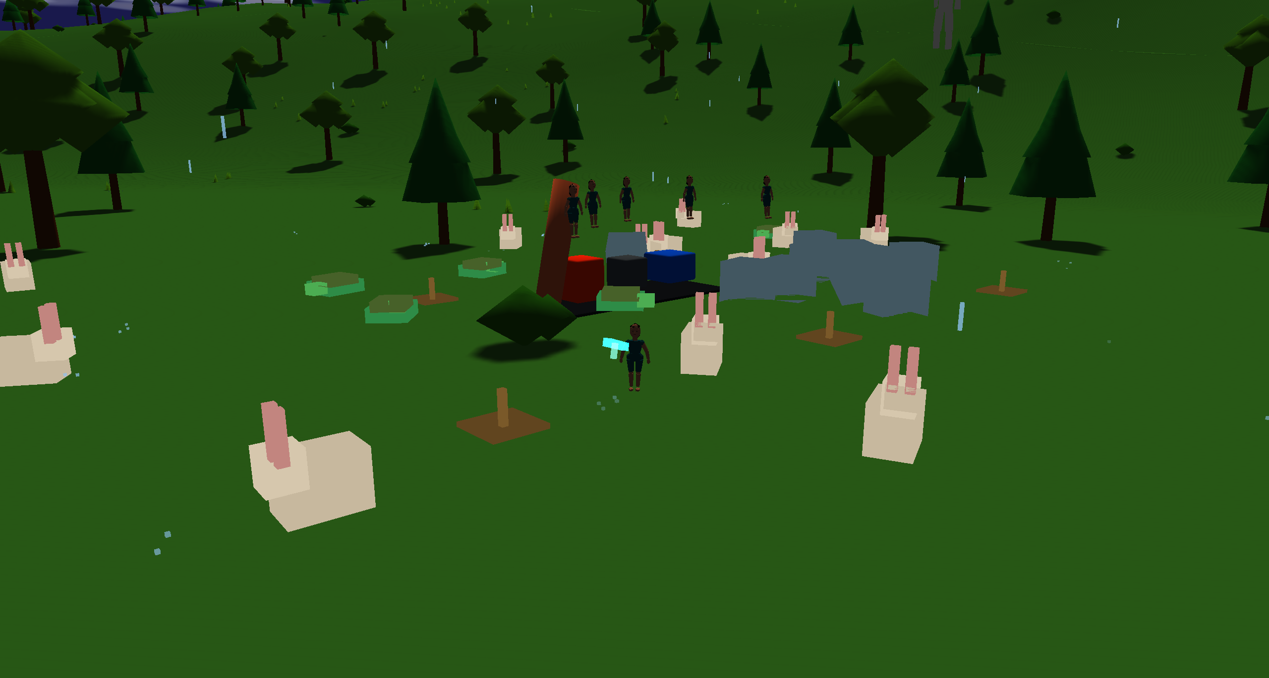 Away mission chaos! There was an invasion of the two eared fanged pink rabbits!