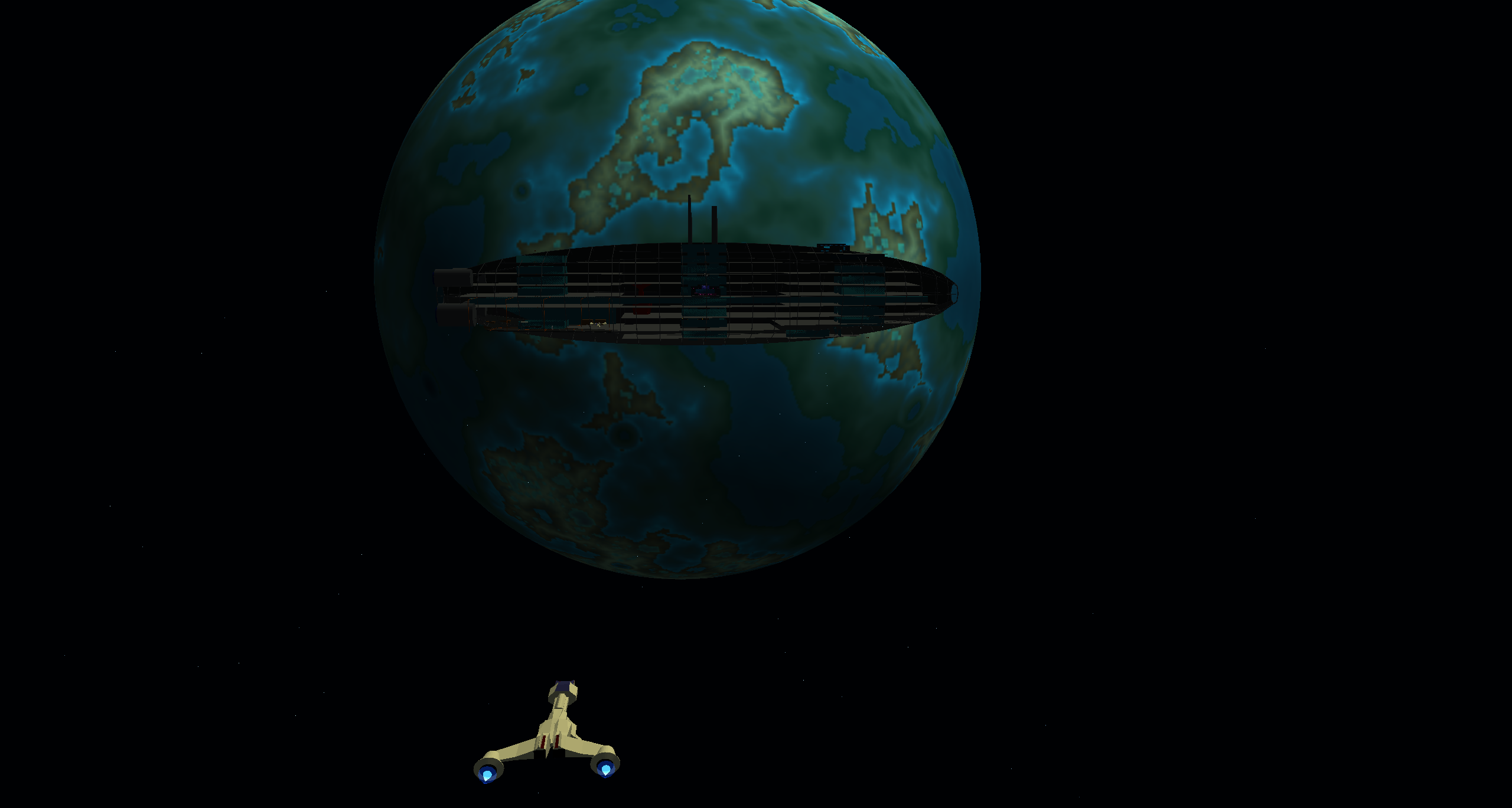 Planets, Terrain and multiple scence transitions.