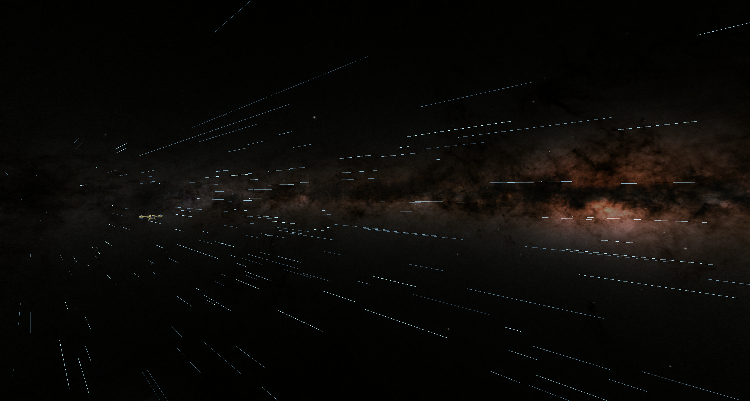 Activating hyperspace mode Activating hyperspace mode!