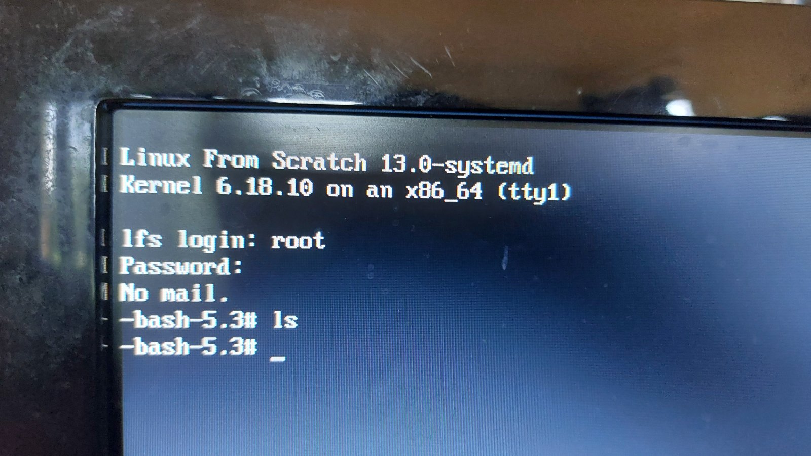 EVONC OS / LFS — First successful independent boot: 15 August 2026